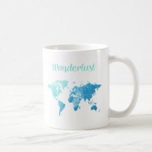 Caneca da aguarela do Wanderlust