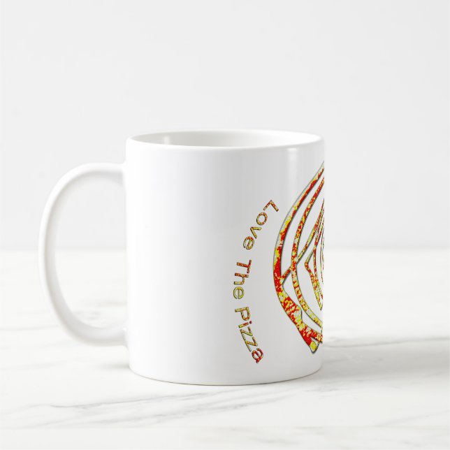 caneca da arte da pizza (Esquerda)