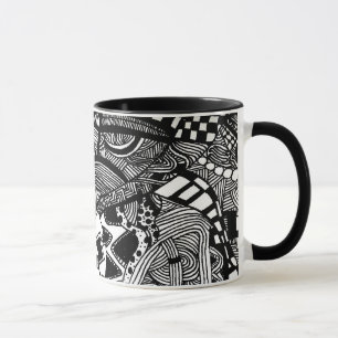 Caneca da arte do Doodle