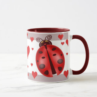 Caneca da arte do joaninha