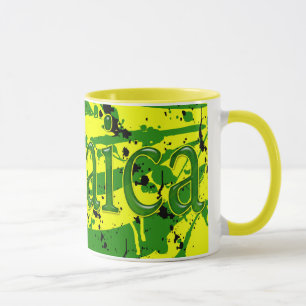 Caneca da arte do Splatter de Jamaica