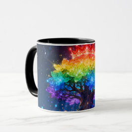 Caneca da Árvore Arco-Íris | Cerâmica da Árvore Fa