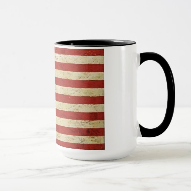 Caneca da bandeira americana do vintage (Direita)