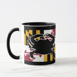 Caneca da bandeira/caranguejo de Maryland