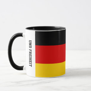 Caneca da Bandeira da Alemanha Unidade Justiça Lib
