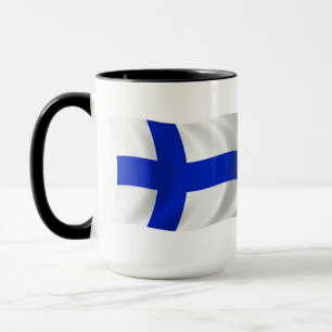 Caneca da Bandeira da Finlândia