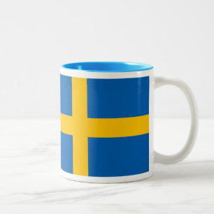Caneca da bandeira da suecia