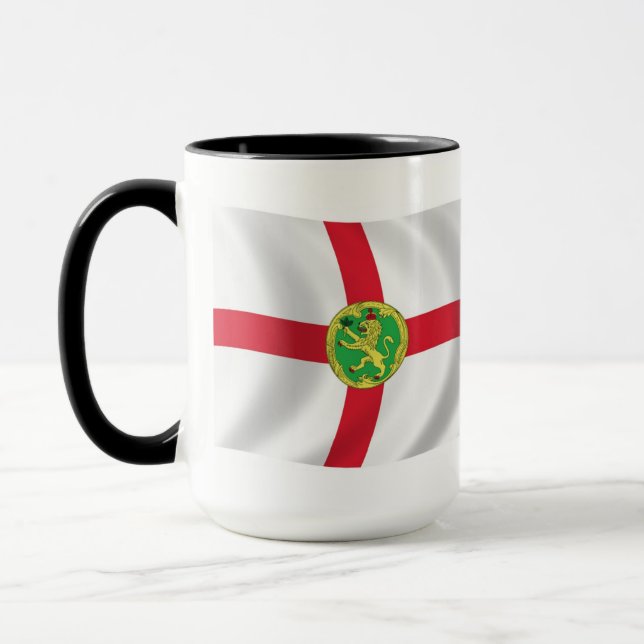Caneca da Bandeira de Alderney (Esquerda)