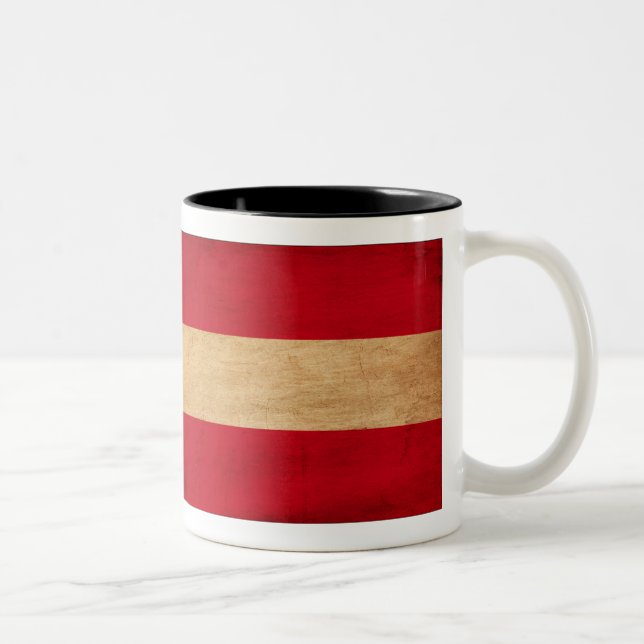 Caneca da bandeira de Áustria (Direita)
