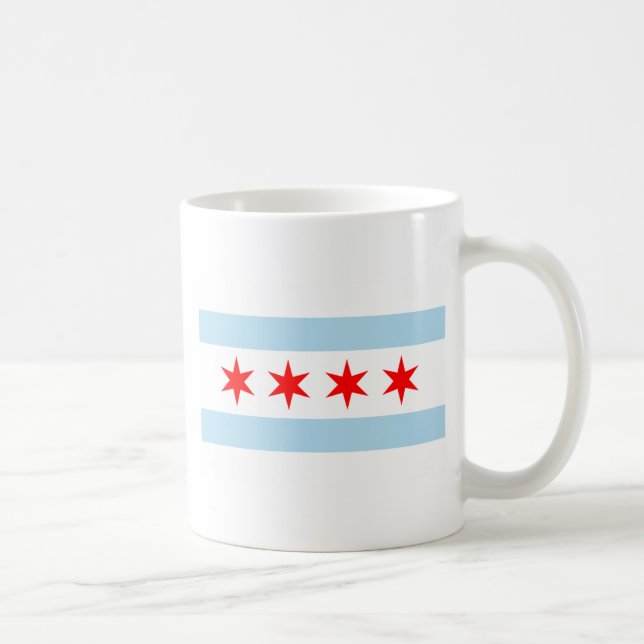 Caneca da bandeira de Chicago (Direita)
