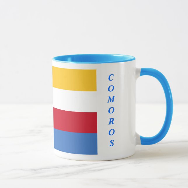 Caneca da bandeira de Cômoros (Direita)