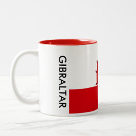 Caneca da bandeira de Gibraltar