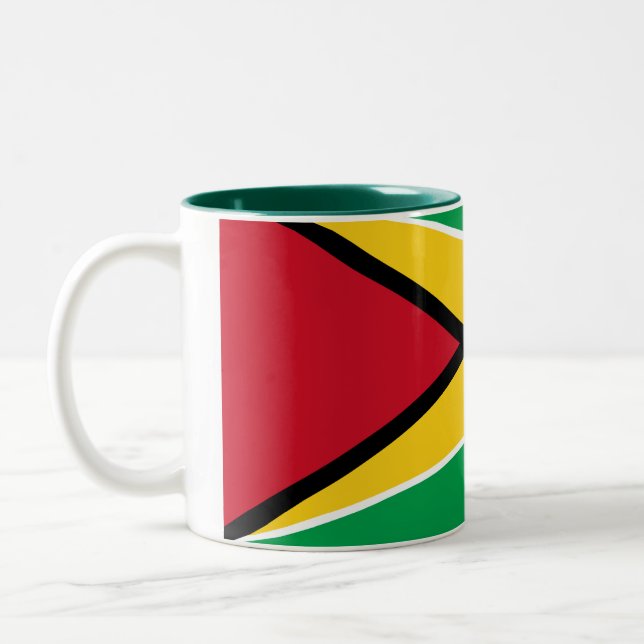 Caneca da bandeira de Guyana (Esquerda)