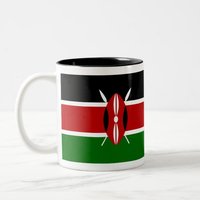 Caneca da bandeira de Kenya (Esquerda)