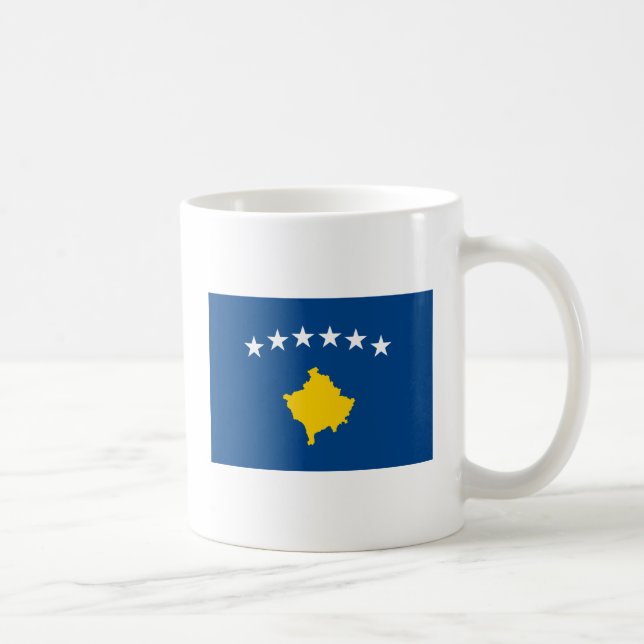 Caneca da bandeira de Kosovo (Direita)
