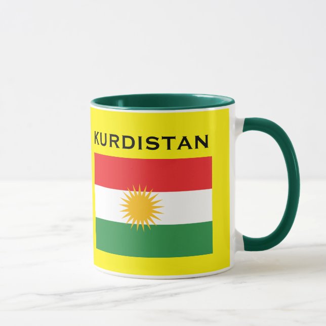 Caneca da bandeira de Kurdistan* (Direita)