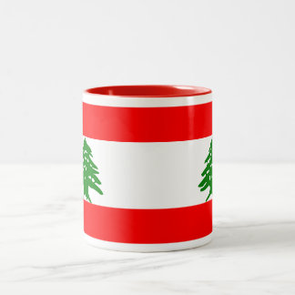 Caneca da bandeira de Líbano