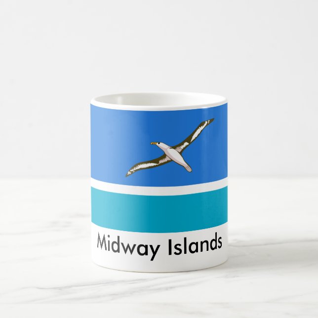 Caneca da bandeira de Midway Islands (Centro)
