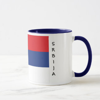 Caneca da bandeira de Serbia