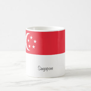 Caneca da bandeira de Singapore
