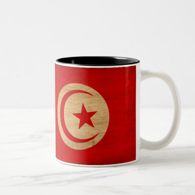 Caneca da bandeira de Tunísia (Direita)