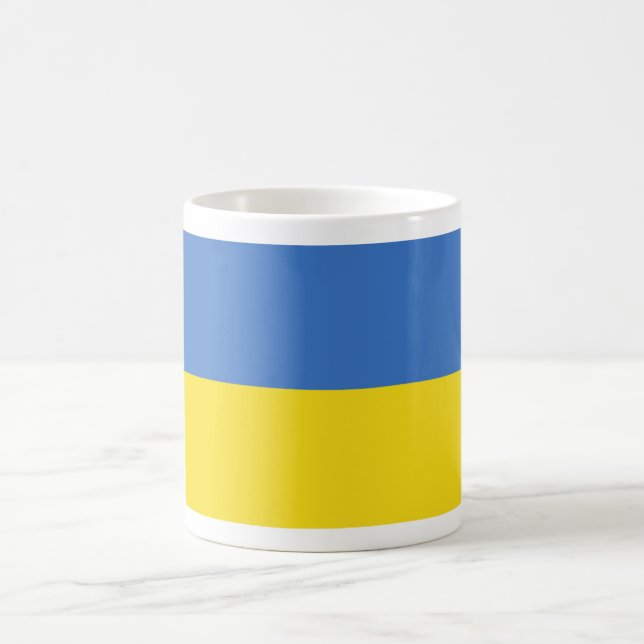 caneca da bandeira de Ucrânia (Centro)