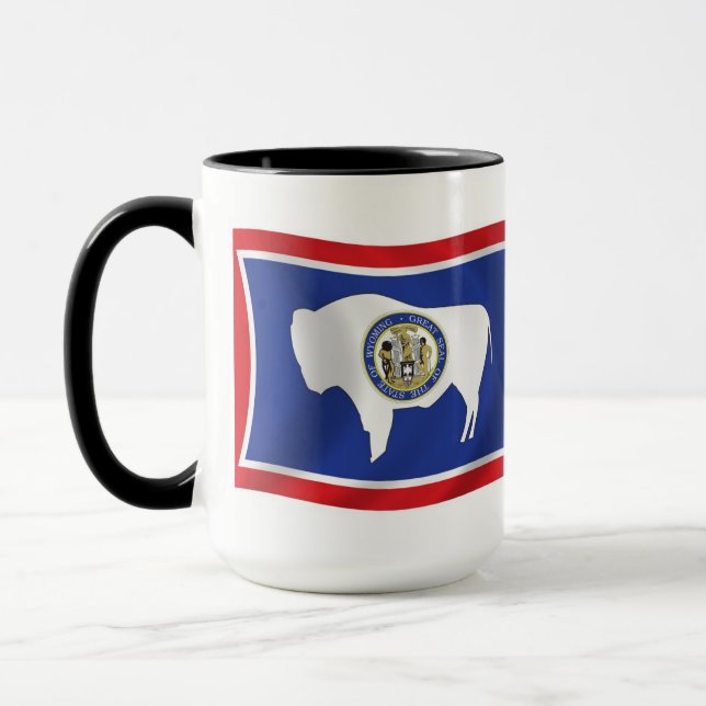 Caneca da Bandeira de Wyoming (Esquerda)