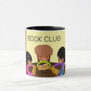 Caneca da bebida do clube de leitura