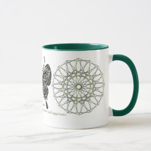 Caneca da borboleta de agosto Birthstone