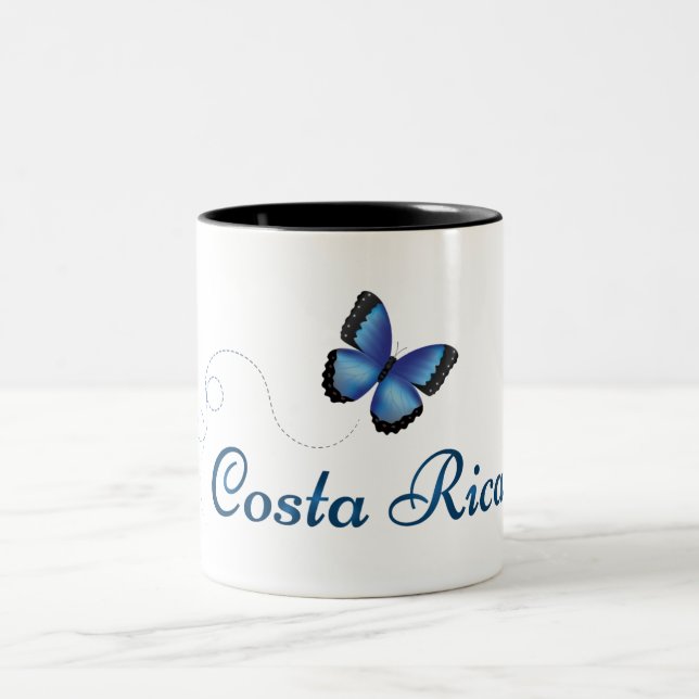 Caneca da borboleta de Costa Rica Morpho (Centro)