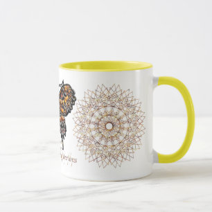 Caneca da borboleta de novembro Birthstone