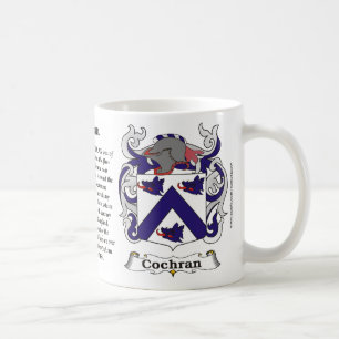 Caneca da brasão da família de Cochran