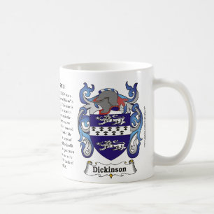 Caneca da brasão da família de Dickinson