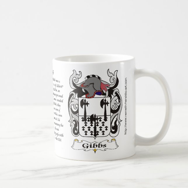 Caneca da brasão da família de Gibbs (Direita)