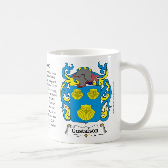 Caneca da brasão da família de Gustafson (Direita)