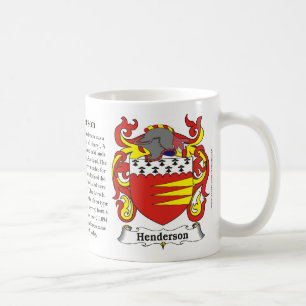 Caneca da brasão da família de Henderson