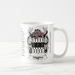 Caneca da brasão da família de Higgins