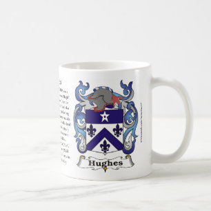 Caneca da brasão da família de Hughes