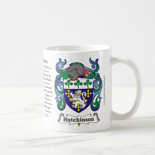 Caneca da brasão da família de Hutchinson (Direita)