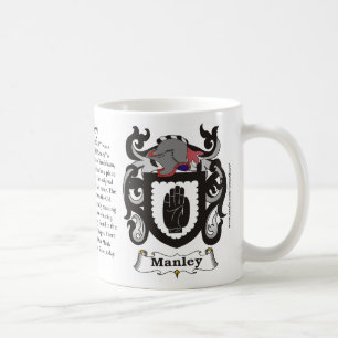 Caneca da brasão da família de Manley