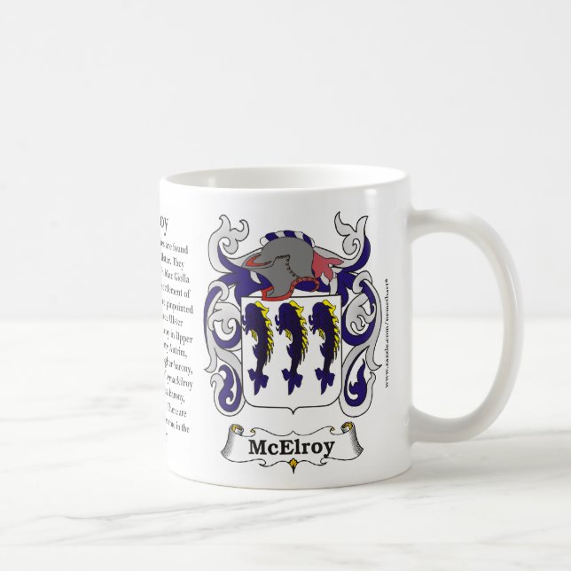 Caneca da brasão da família de McElroy (Direita)