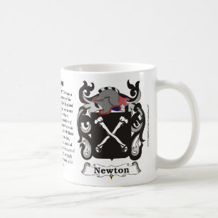 Caneca da brasão da família de Newton