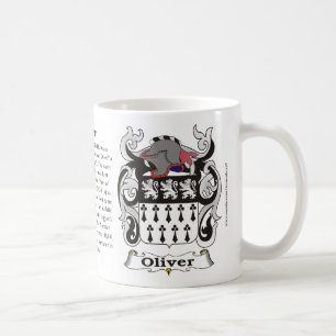 Caneca da brasão da família de Oliver