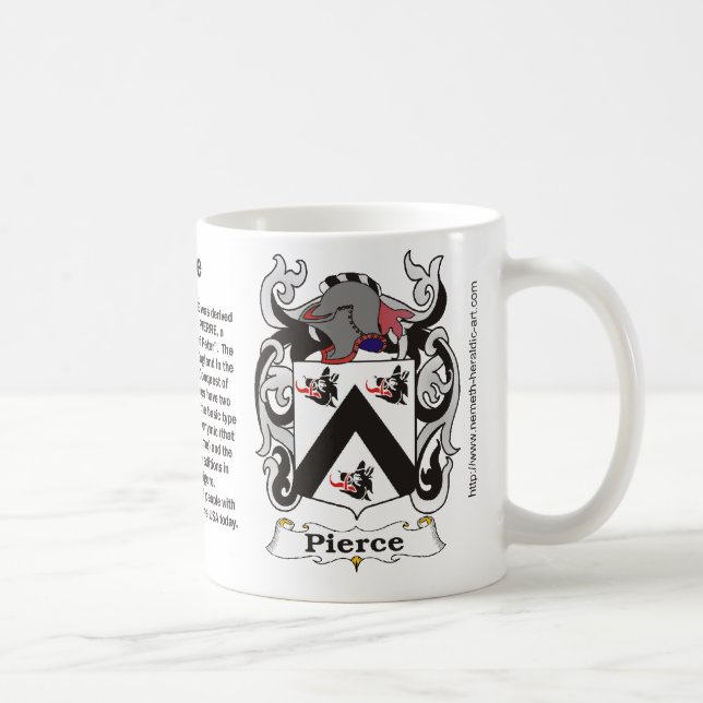 Caneca da brasão da família de Pierce (Direita)