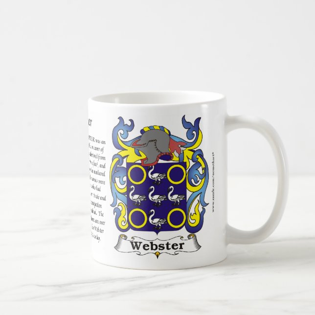 Caneca da brasão da família de Webster (Direita)