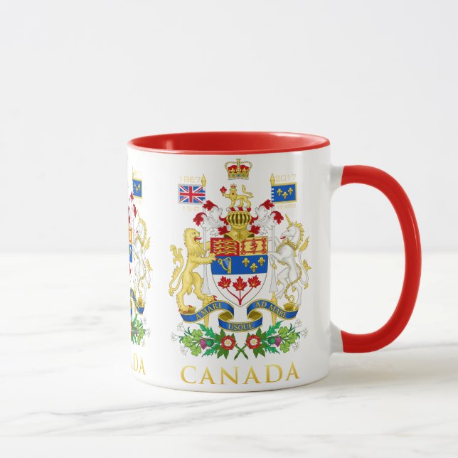 Caneca da brasão de Canadá 150 (Direita)