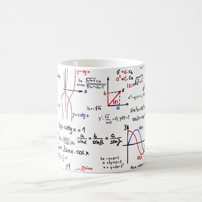 Caneca da cábula da matemática (Centro)