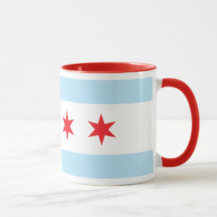 Caneca da campainha da bandeira de Chicago