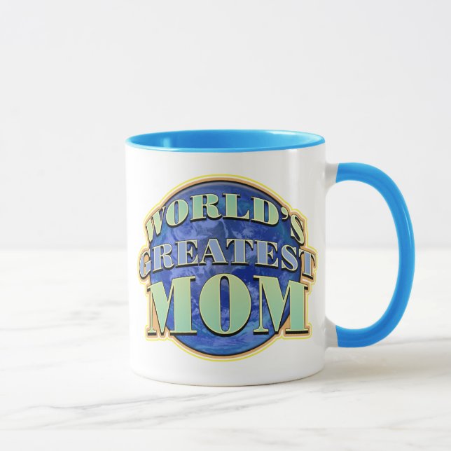 Caneca da campainha da mamã do mundo a grande (Direita)