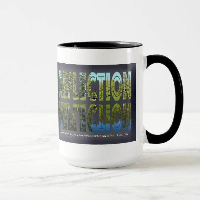 Caneca da campainha da reflexão 15oz (Direita)